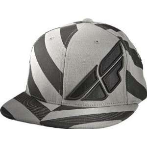  Fly Racing Fat Stripe Hat   Small/Medium/Black/Grey 
