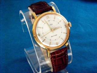   ? HANDSOME TIMEX MENS MAD MEN STYLE GOLD TONE AUTOMATIC WATCH  