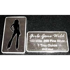 Troy Ounce 100 Mill .999 Fine Silver Girls Gone Wild #15 Art Bar 