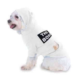  THE BOSS Hooded (Hoody) T Shirt with pocket for your Dog 