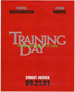 OUT OF TIME MOVIE POSTER DENZEL WASHINGTON TRAINING DAY  