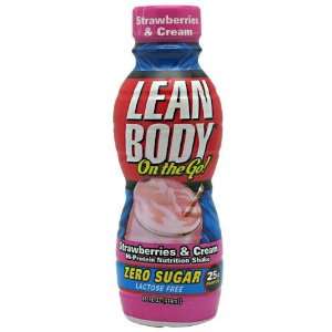 Labrada Nutrition Lean Body On the Go, Strawberries & Cream, 12 14 fl