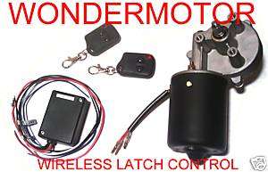 12v gear motor PM dc Reversible + Remote Control Latch  