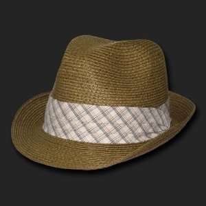   BRAID WOVEN FEDORA HIPSTER MIAMI HAT HATS SML/MED 