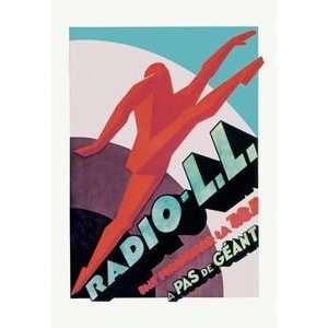   Modern Running Man   Paper Poster (18.75 x 28.5)