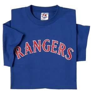  Majestic Youth MLB Pro Style T Shirts   Texas Rangers 