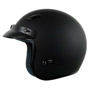    Vega X 280 Rubber Flat Black Small Open Face Helmet Automotive