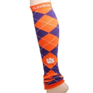  NCAA Clemson Tigers Ladies Orange Purple Argyle Leg 