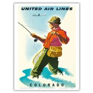  United Airlines, Colorado by Joseph Binder   Vintage World 