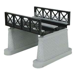  O 2 Track Girder Bridge, Black Toys & Games