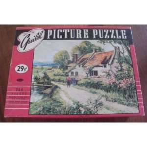 Vintage Puzzle Rural Setting Guild Puzzle Whitman 304 pieces Complete