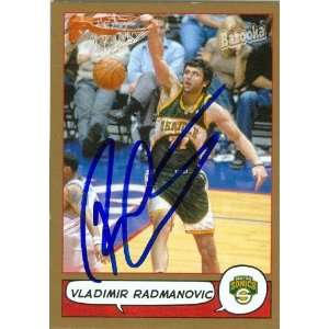  Vladimir Radmanovic Autographed/Hand Signed Basketball 