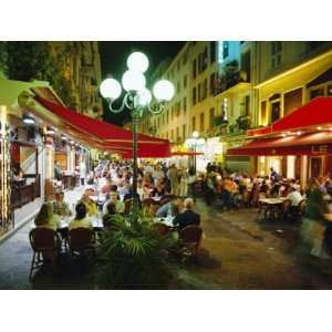Open Air Cafes and Restaurants, Nice, Cote dAzure, Provence, France 