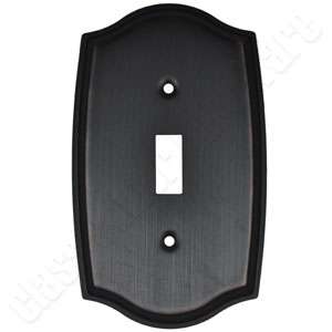 Oil Rubbed Bronze Single Toggle Switch Wall Plate  