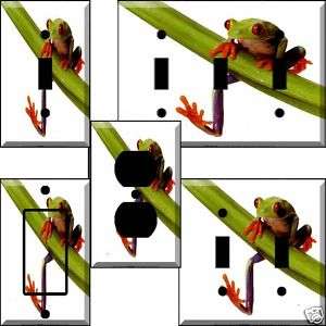 an os Tree Frog Light Switch Cover wall plate  