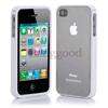 Bumper Frame Case + Clear Hard Back Cover +Dust Cap For iPhone 4 4G 4S 