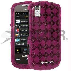  Amzer Luxe Argyle Skin Case   Purple Cell Phones 