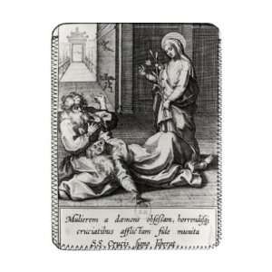  St. Catherine Exorcising a Demon from a   iPad Cover 