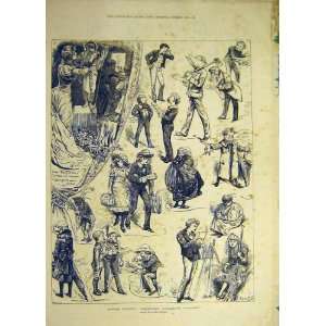   1883 Tommy Christmas Tableaux Vivants Sketches Print