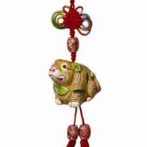  Ceramic Zodiac Ornament/hanger   Year of the Tiger 