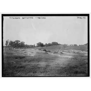  Photo (L) Vitagraph Battlefield    trenches