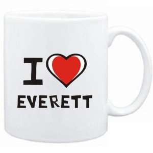  Mug White I love Everett  Usa Cities