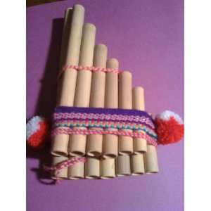  Double unvarnished Pan Flute (Zamponia) Musical 