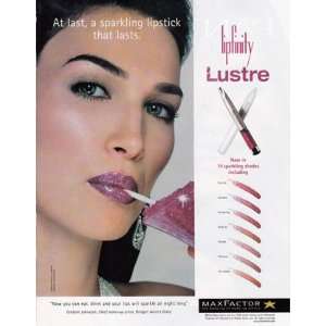    Print Ad 2002 Max Factor Lipfinity Lustre Max Factor Books