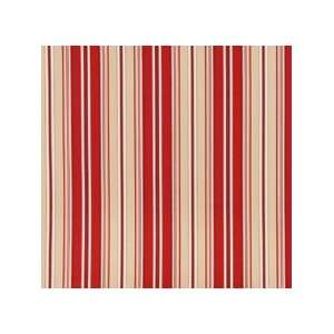  Birkdale Red Stripes Queen Bedskirt