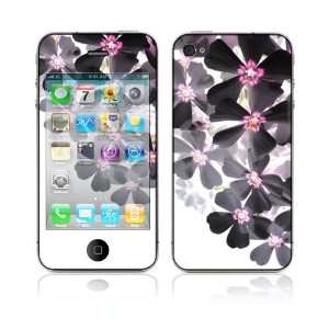   Apple iPhone 4G Decal Vinyl Skin   Asian Flower Paint 