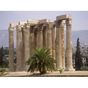 Corinthian Columns of the Temple of Zeus Dating from Between 174 BC 
