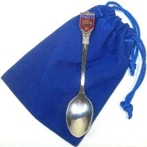 Vintage Sterling Silver Souvenir Spoon in Gift Bag   Minehead, England