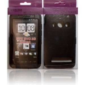  ROBOT BOX BLACK CASE FOR HTC EVO 4G Cell Phones 