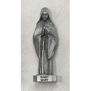  St. Mary 3 Patron Saint Statue Genuine Pewter Catholic 