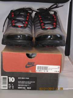   Air Max Plus OG Vintage Deadstock Sz10 black/desert red/org flash silv