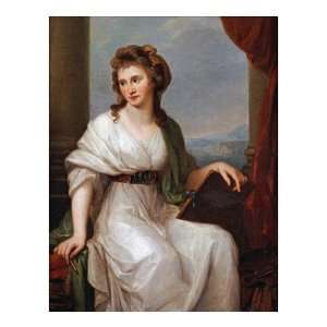  Portrait Of The Artist by Angelica Kauffmann. size 32 