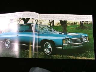 1971 Chevrolet Caprice Impala Bel Air Car Brochure  