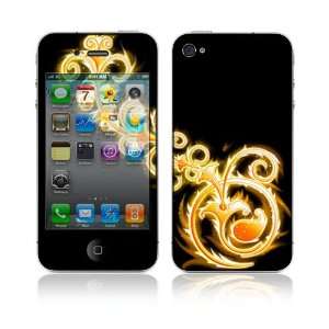  Apple iPhone 4G Decal Vinyl Skin   Abstract Gold 