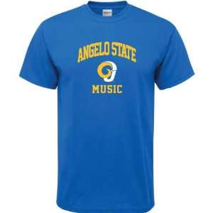 Angelo State Rams Royal Blue Music Arch T Shirt