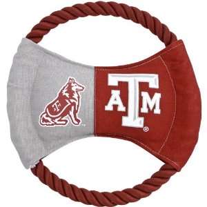  Texas A&M Aggies 9 Flying Rope Disk Dog Toy