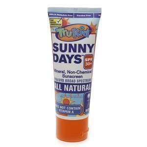 Trukid Sunny Days SPF 30+ Natural Sunscreen 2.0 Oz Tube (Does NOT 