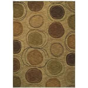 Modernworks Collection Synergy Beige Contemporary Area Rug 5.50 x 7.90 