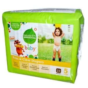 Seventh Generation 7 Gen Diapers Stage 5 23.00 CT(Pack of 4)  