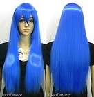 Vocaloid Miku Hatsune Cosplay Long Straight blue Wig #C