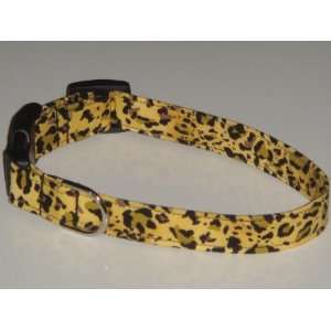  Yellow Black Cheetah Leopard Animal Print Dog Collar X 