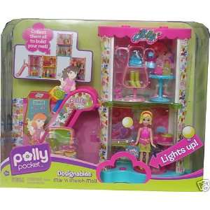  Polly Pocket Designables Mix n Match Mall Play Set Toys 