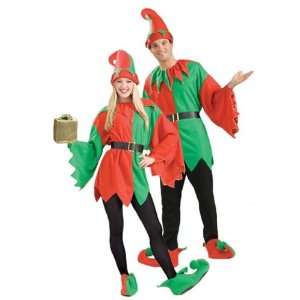  Elf Unisex 5pc Christmas Fancy Dress Costume   One Size 