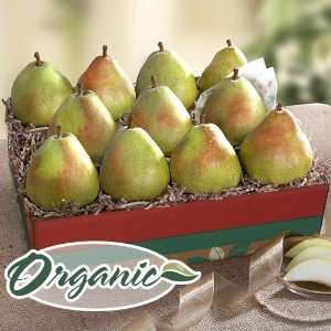Organic DAnjou Pears Deluxe Fruit Gift  Grocery & Gourmet 