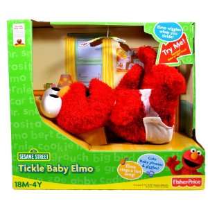 Fisher Price Sesame Street 123 9 Inch Long Electronic Plush   Tickle 