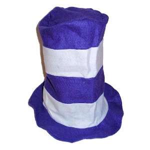  Felt Stovepipe Hat   Purple, White Toys & Games